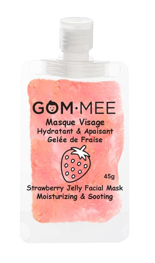 GOM.MEE - Masque Hydratant pour le Visage, Gelée de Fraise