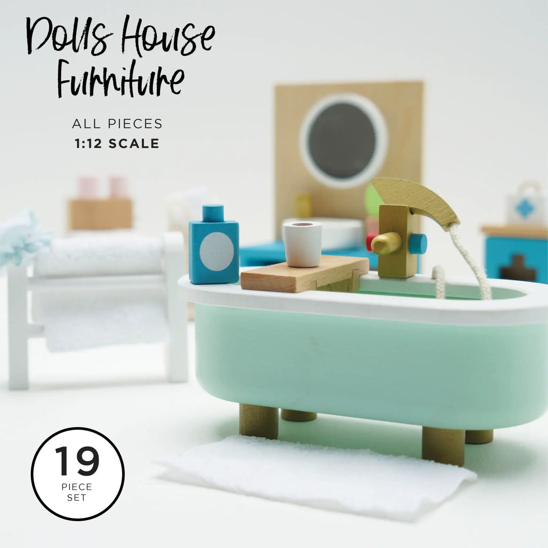 Le Toy Van - Ensemble de Salle de Bain pour Maison de Poupées