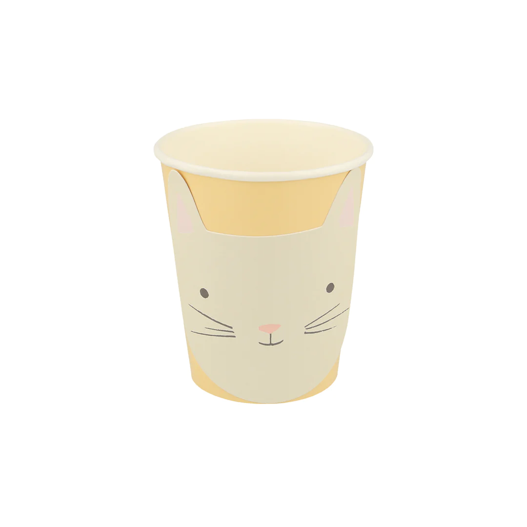 Paquet de 8 Verres en Papier, Chat