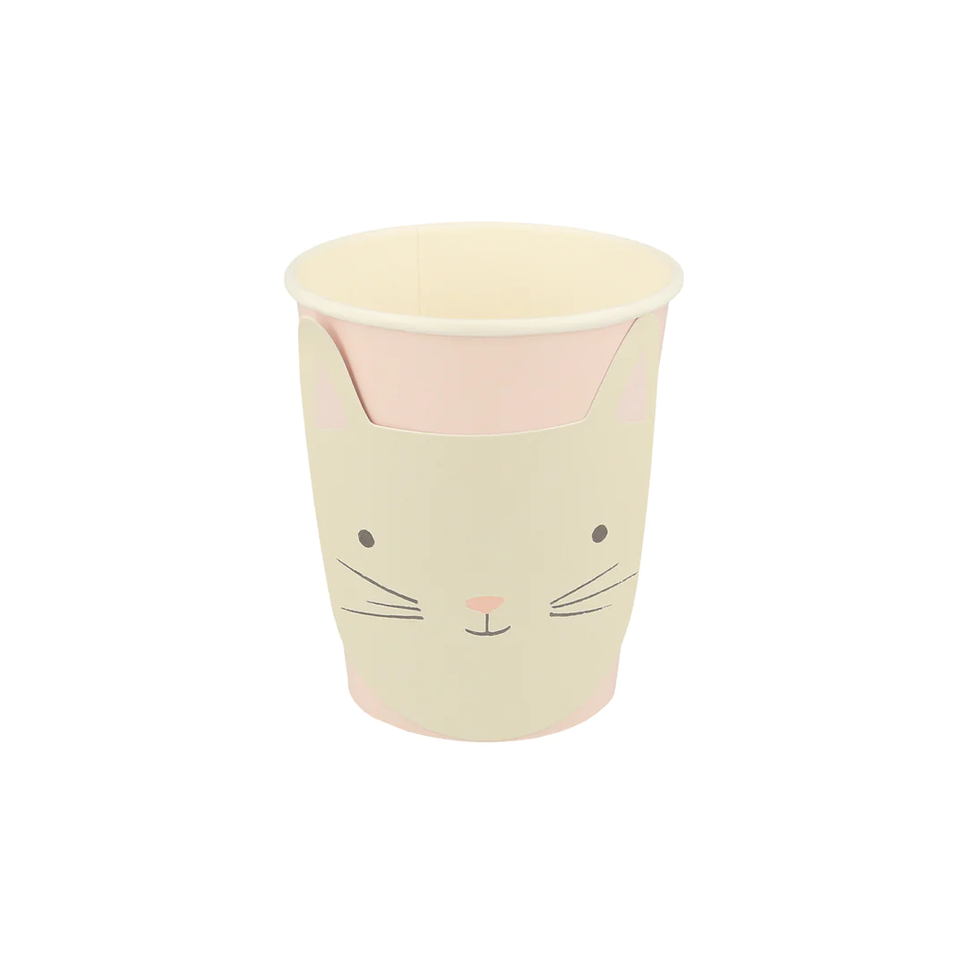 Paquet de 8 Verres en Papier, Chat