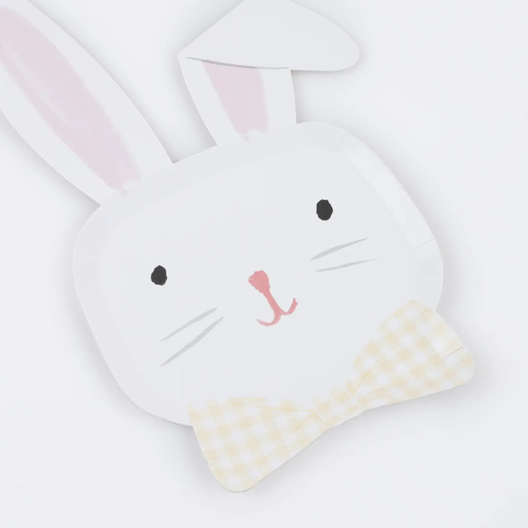 Paquet de 8 Assiettes en Papier, Lapin de Pâques