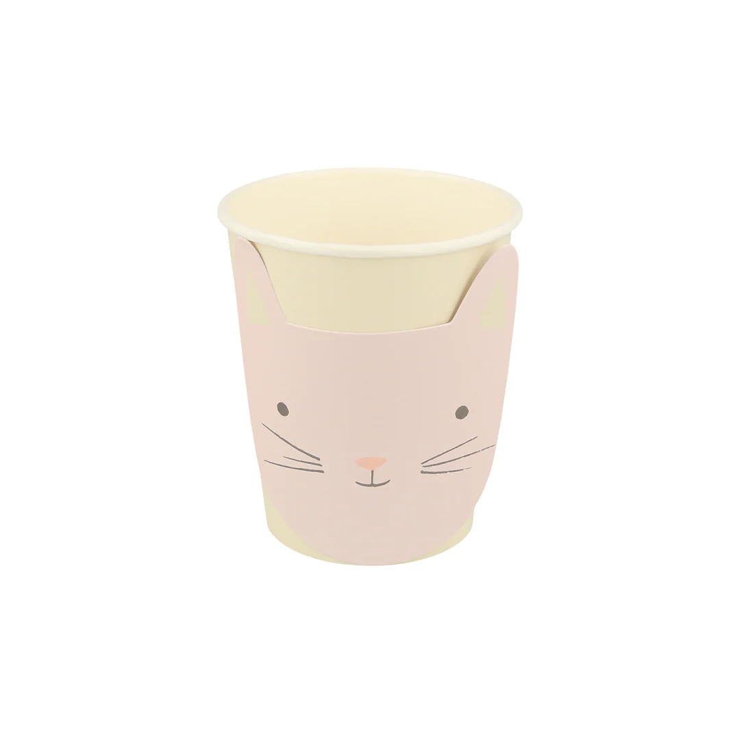 Paquet de 8 Verres en Papier, Chat