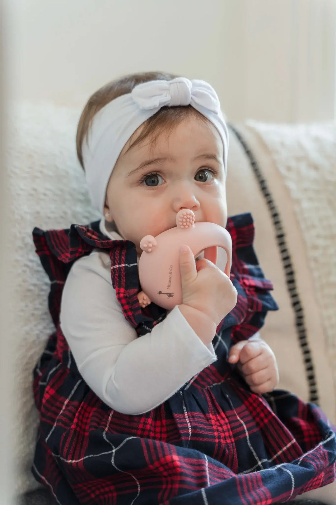 Mitaine de Dentition Ourson, Bleu-Vert Océan