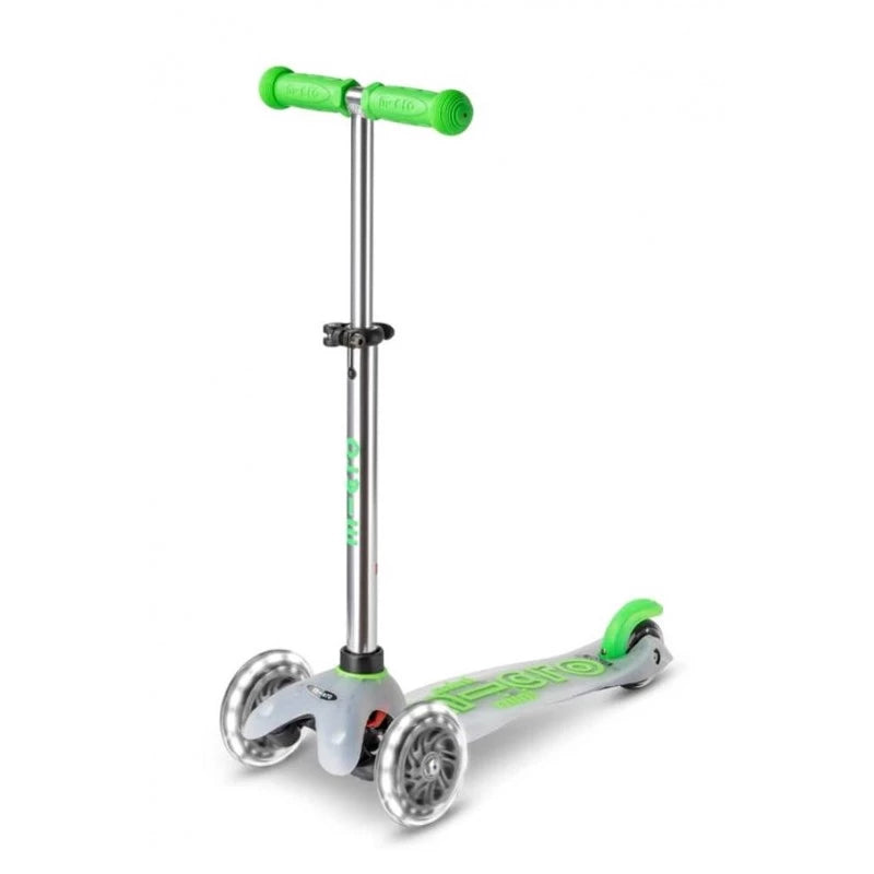 Kickboard - Trottinette Mini Micro Deluxe Flux à DEL, Vert Fluo