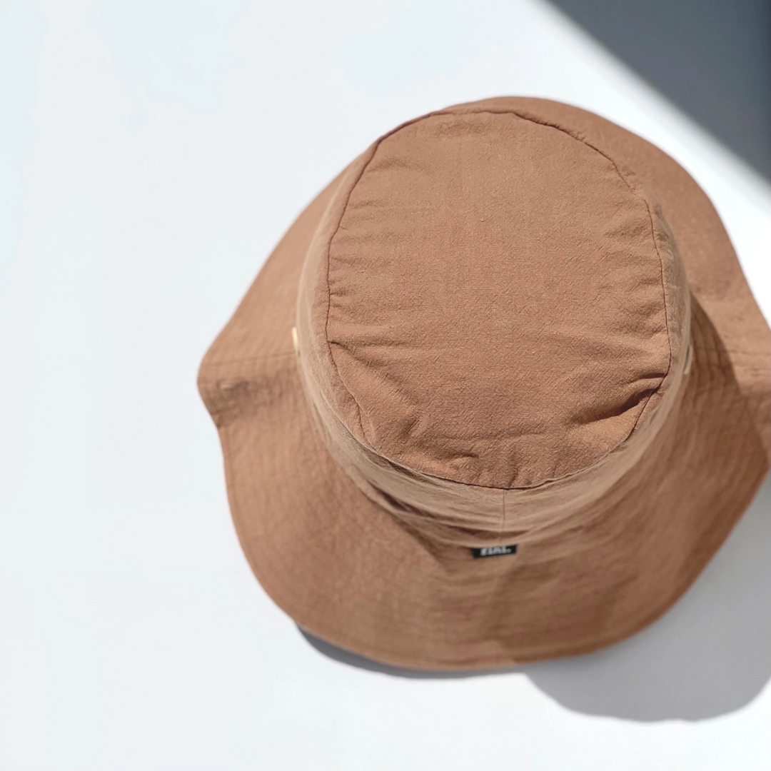 Chapeau Soleil Matelot en Coton, Moka