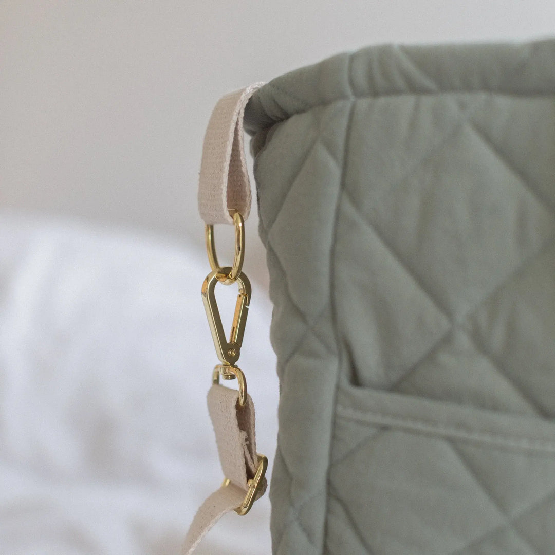 Dans le sac - Quilted Diaper Bag, Mint