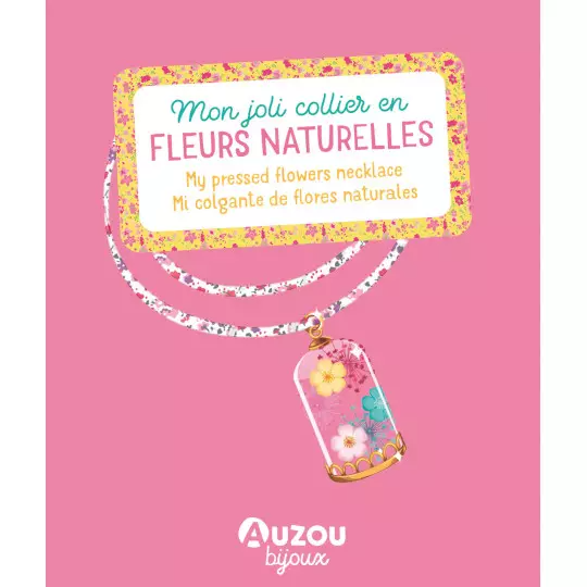 Coffret Bijoux, Mon Joli Collier en Fleurs Naturelles