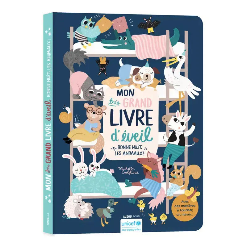 Auzou - Mon Très Grand Livre d'Éveil, Bonne Nuit les Animaux!, 1 an et +