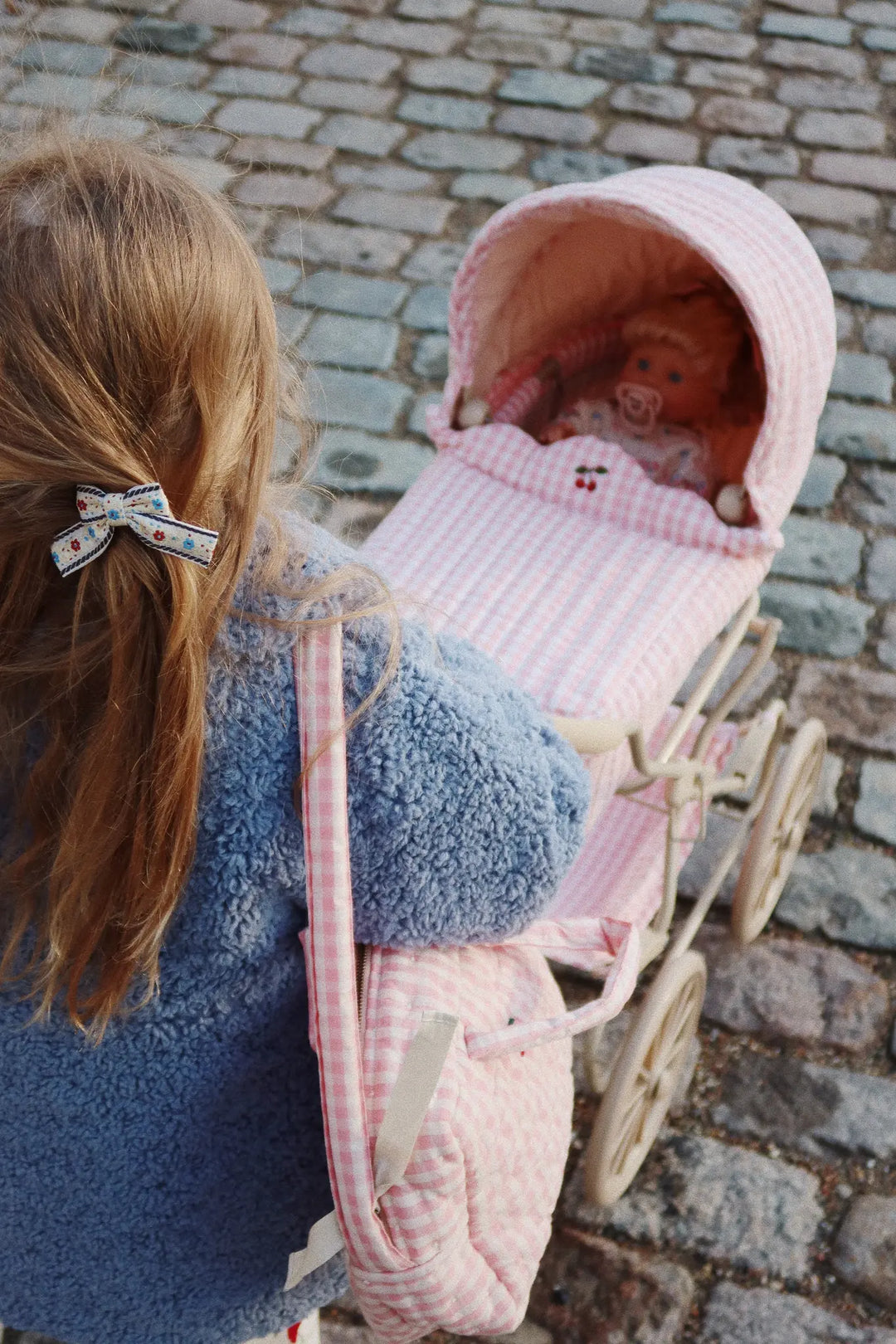 Konges Sløjd - Landau pour Poupée, Vichy Rose