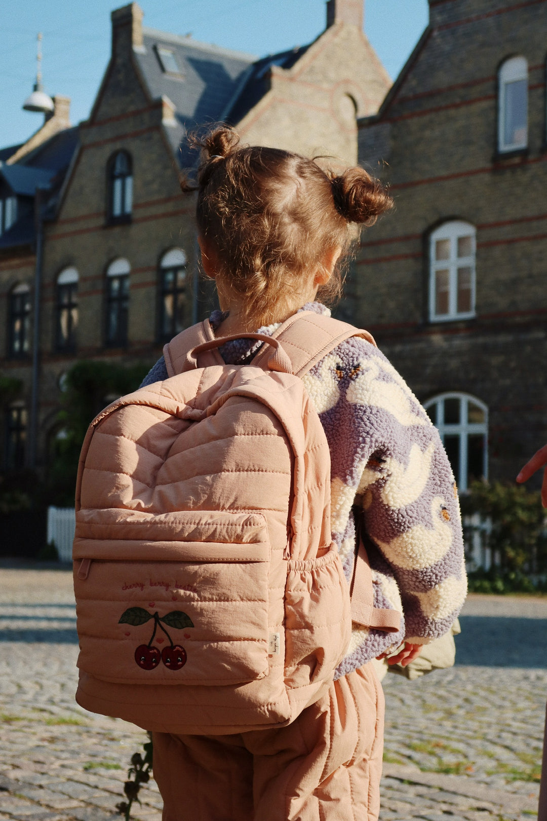 Sac à Dos Matelassé Juno, Rose Toscane