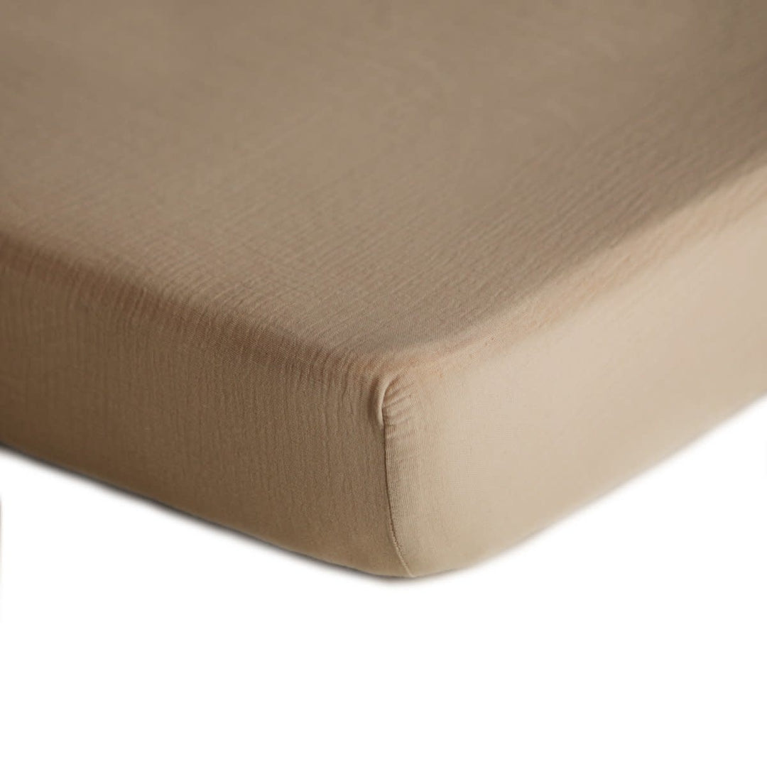 Drap Contour en Mousseline, Naturel