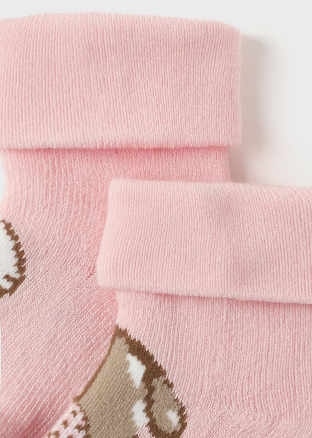 Mayoral - Paire de Chaussettes Antidérapantes, Rose Lapins