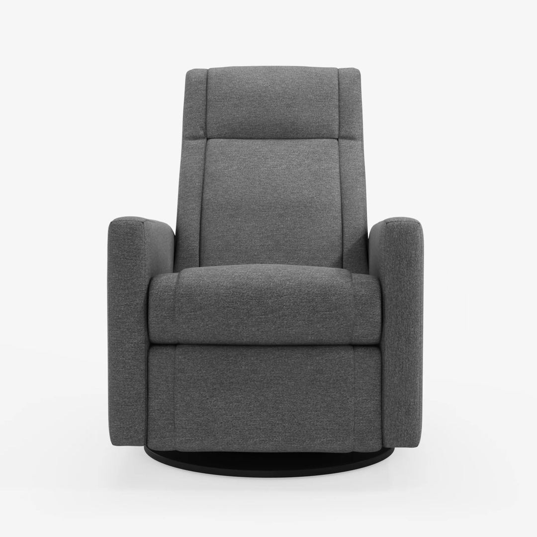 Nelly Reclining Swivel Armchair, Nexus Charcoal