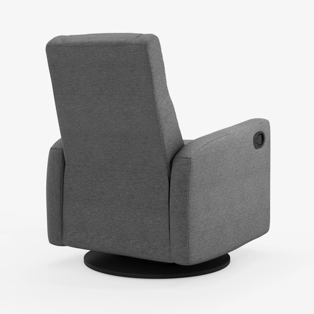 Nelly Reclining Swivel Armchair, Nexus Charcoal