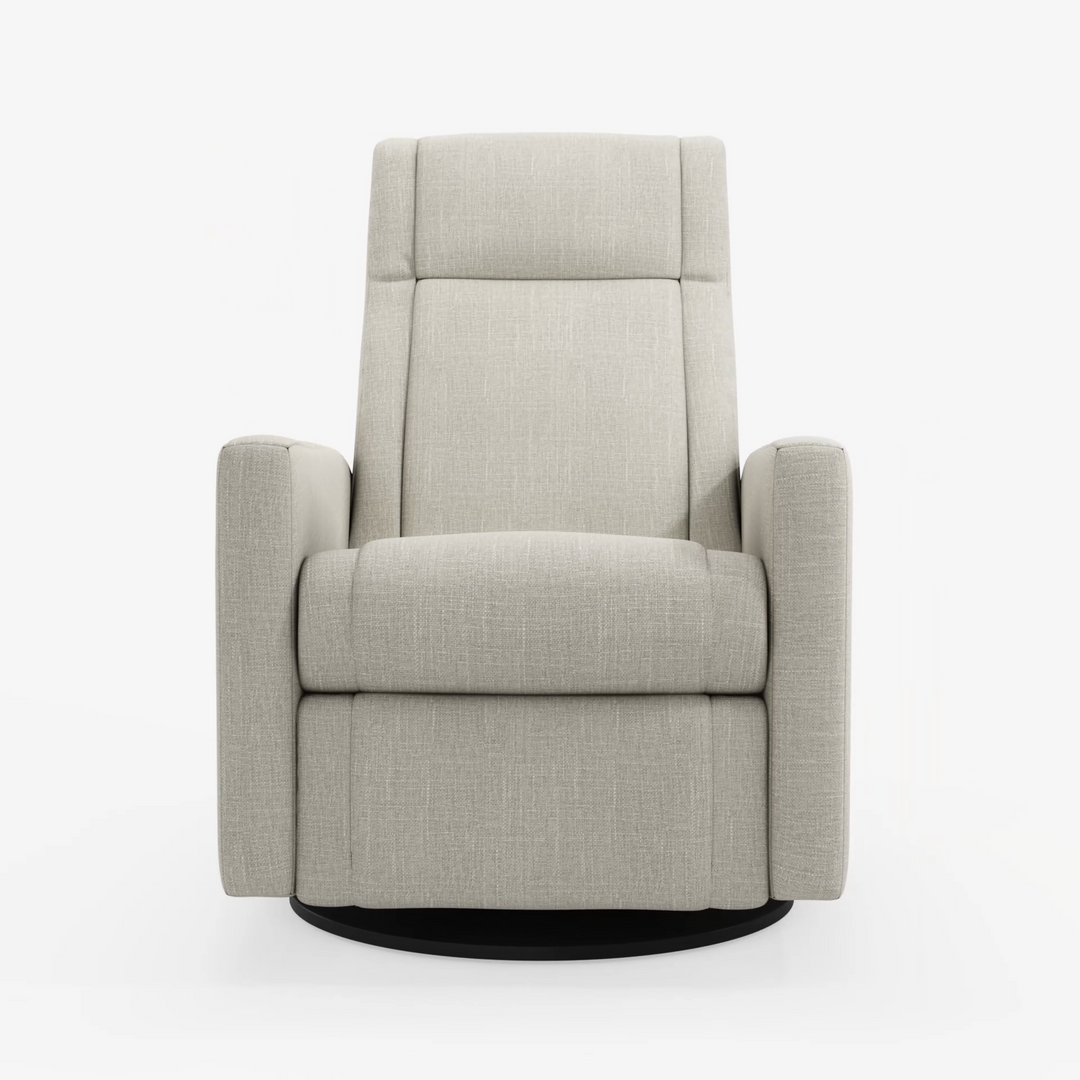 Nelly Reclining Swivel Armchair, Nubia Ivory