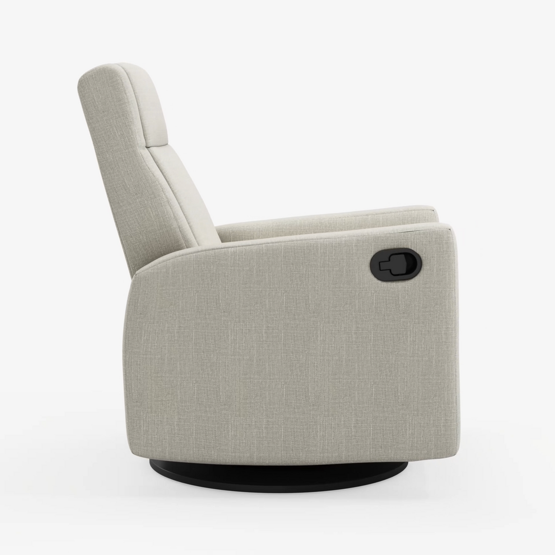 Nelly Reclining Swivel Armchair, Nubia Ivory