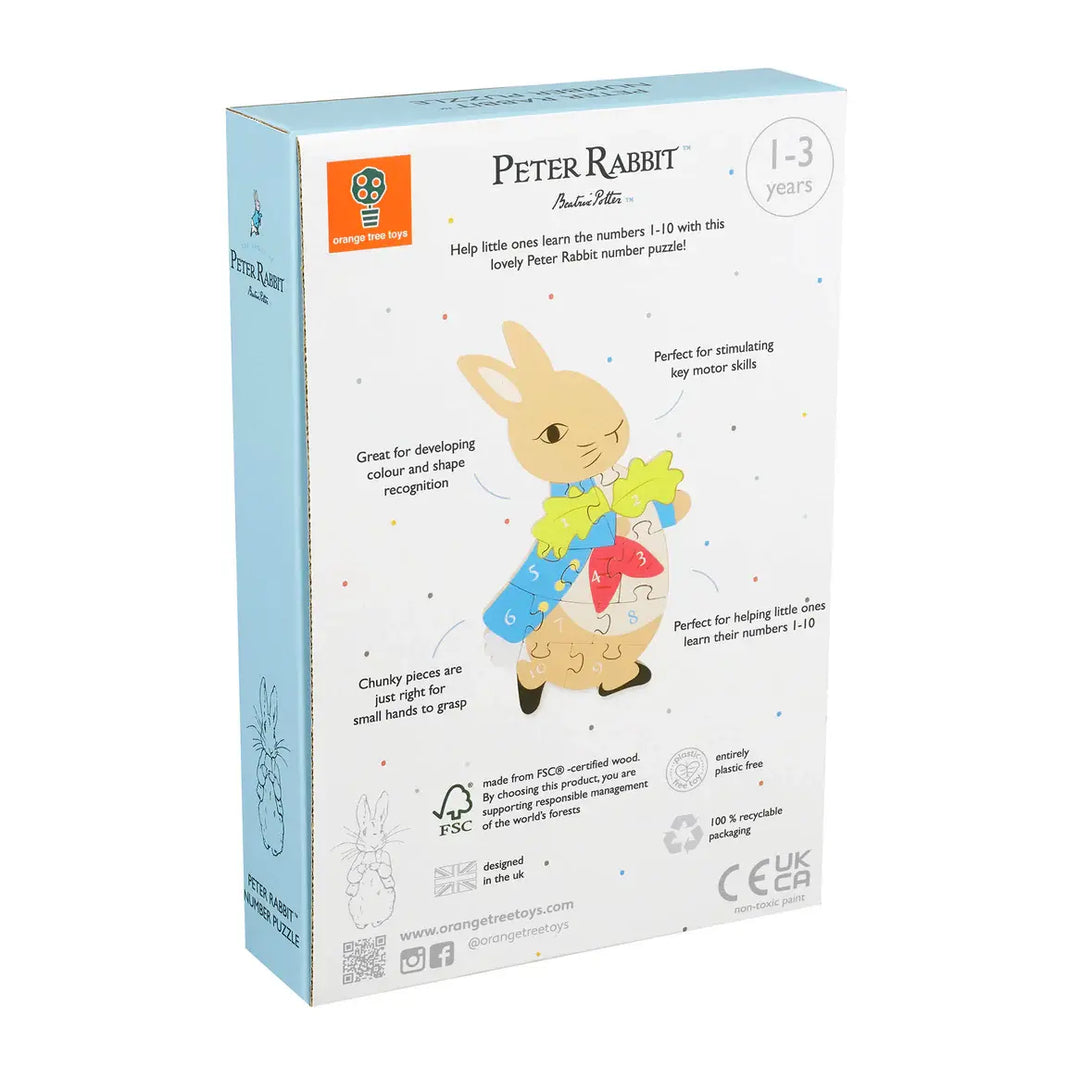 Orange Tree Toys - Casse-Tête en Bois, Pierre Lapin Numéro