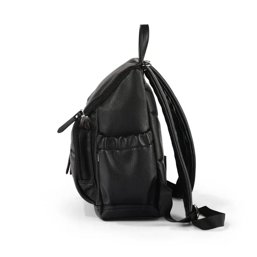 OiOi - Mini Sac à Dos en Cuir Végétalien, Noir