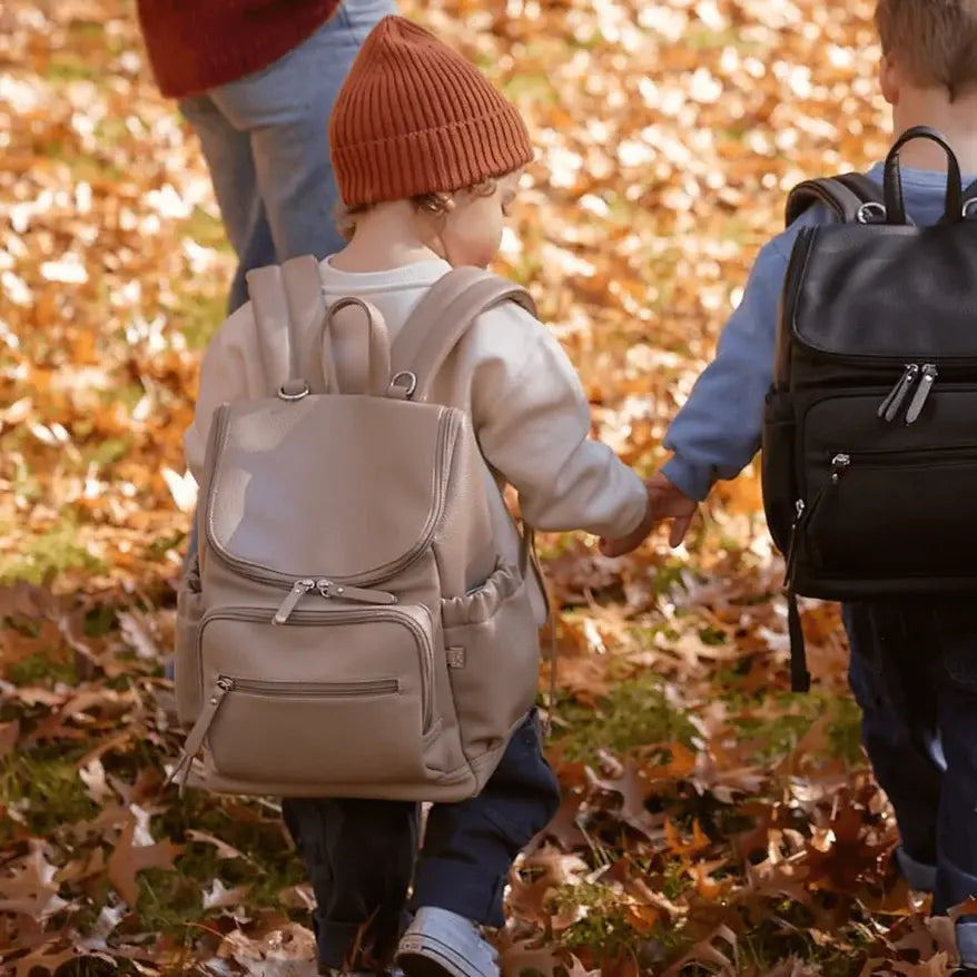 OiOi - Mini Sac à Dos en Cuir Végétalien, Avoine