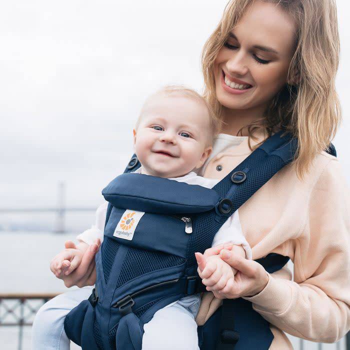 Ergobaby - Omni 360 Cool Air Baby Carrier, Midnight Blue Mesh