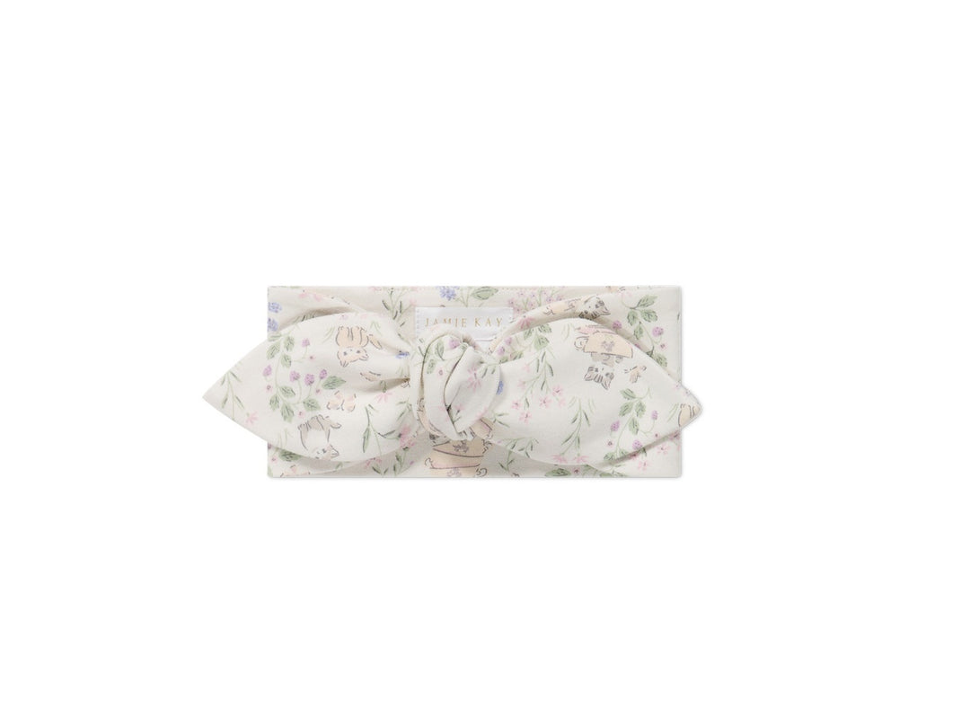 Jamie Kay - Bandeau en Coton Biologique, Jardin de Lune Lavande