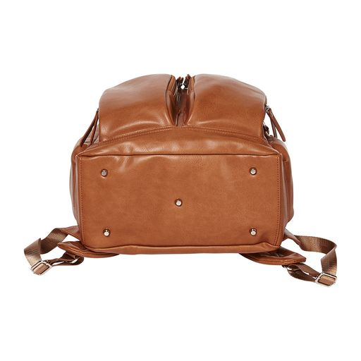 OiOi - Vegan Leather Nappy Backpack, Tan