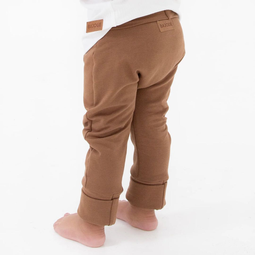 Bajoue - Organic Cotton Grow-with-me Pants, Cappuccino