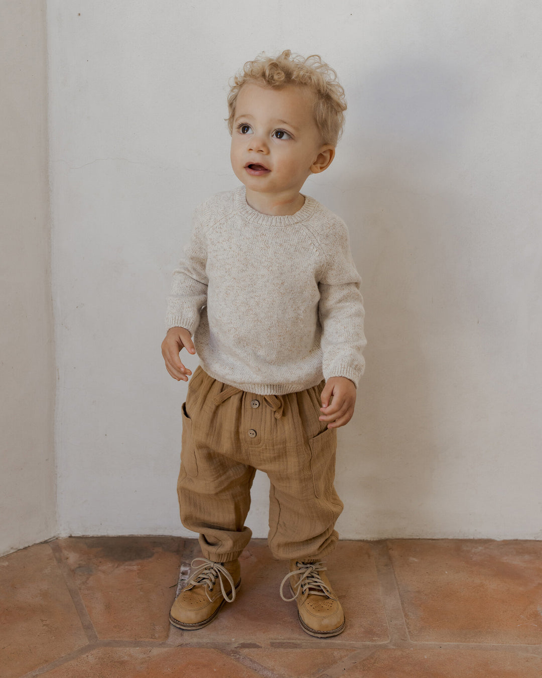 PRÉ-VENTE - Quincy Mae - Pantalon Luca, Doré