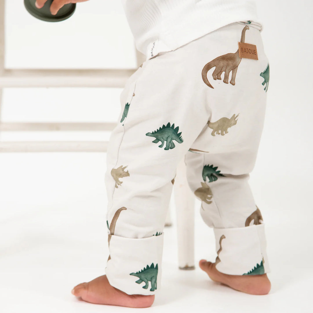 Pantalon Évolutif en Coton Biologique, Dinos