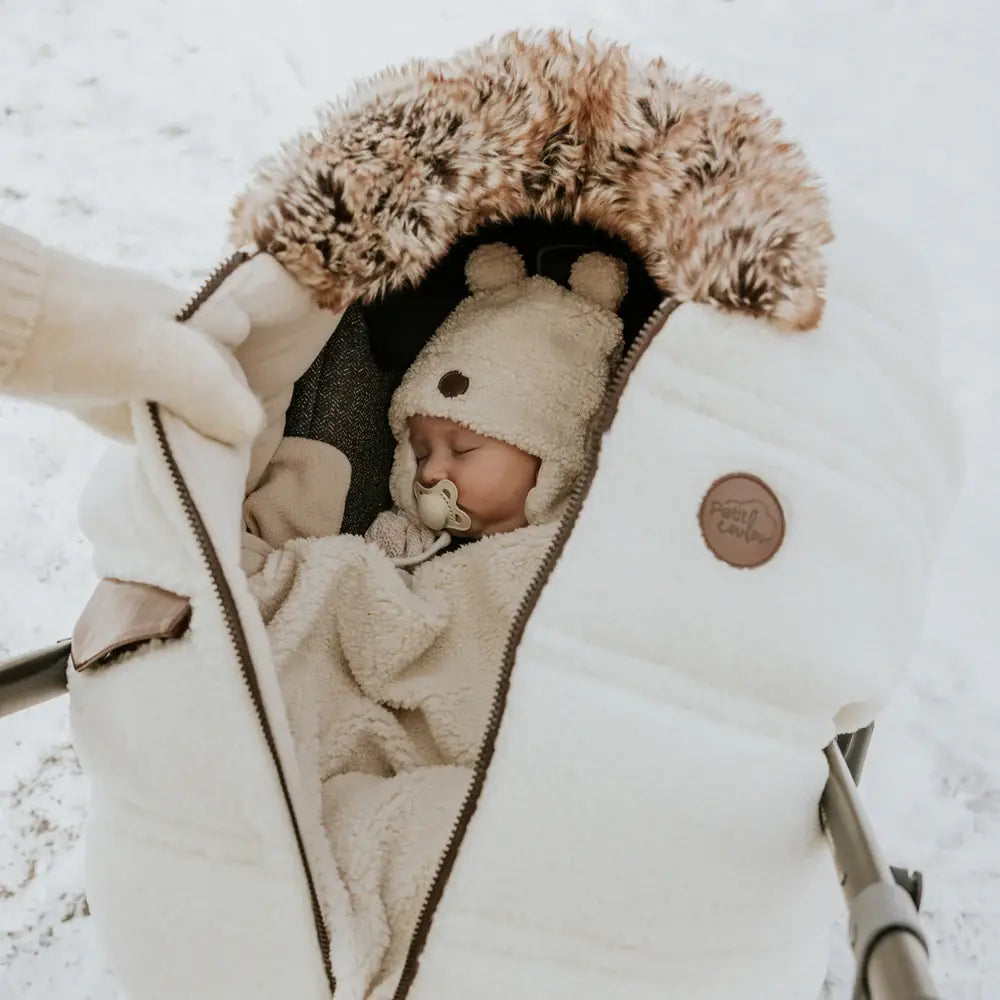 Petit Coulou - Housse d'Hiver pour Siège d'Auto, Sherpa Jasper