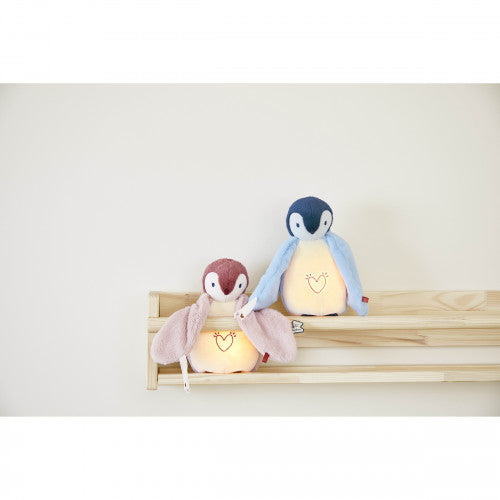 Peluche Veilleuse, Pingouin Rose