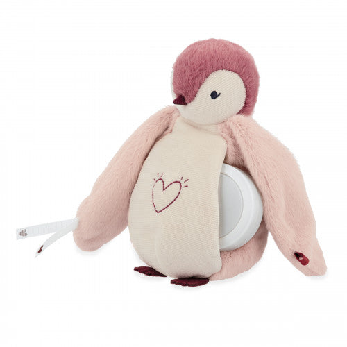 Peluche Veilleuse, Pingouin Rose