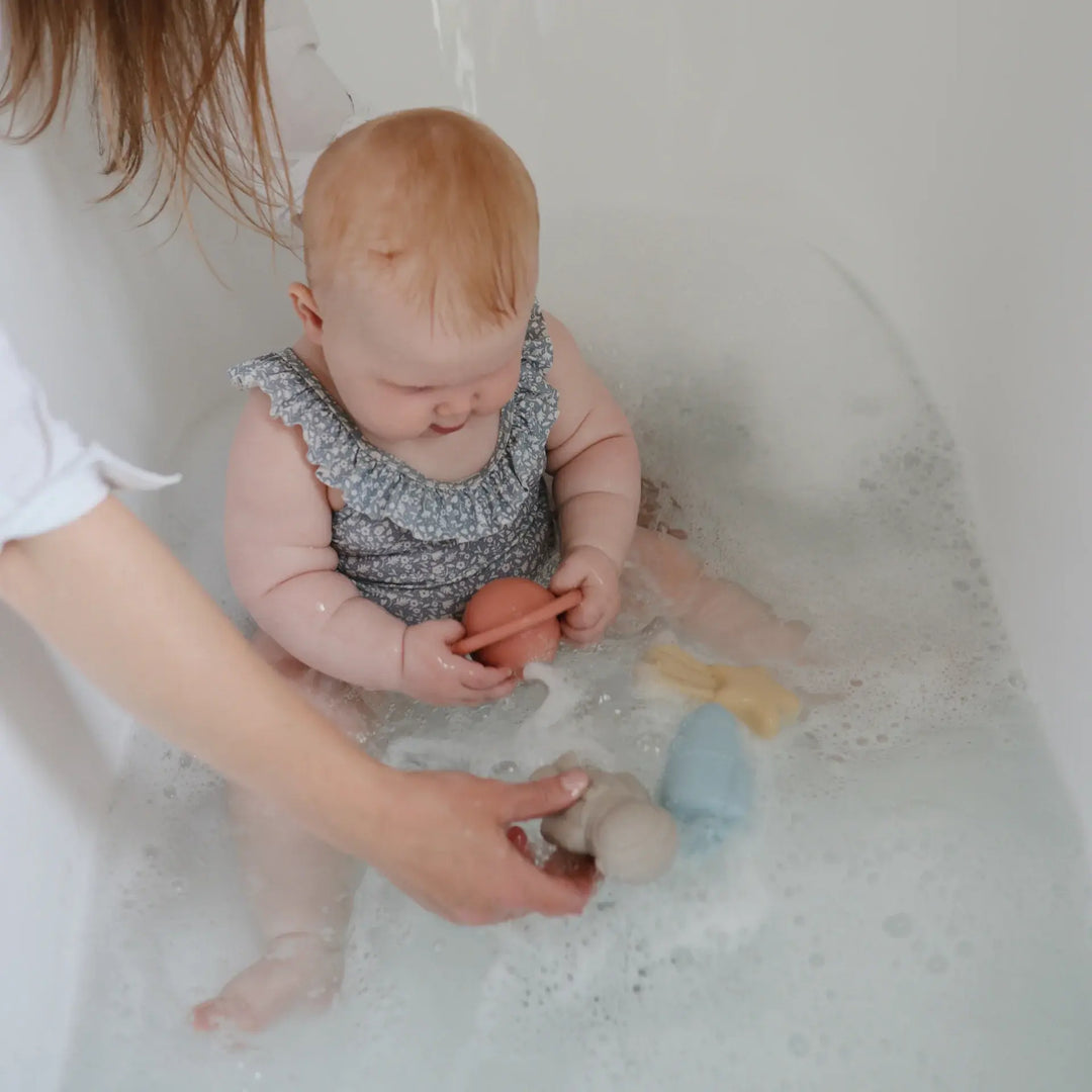 Mushie - Jouets pour le Bain en Silicone, Espace