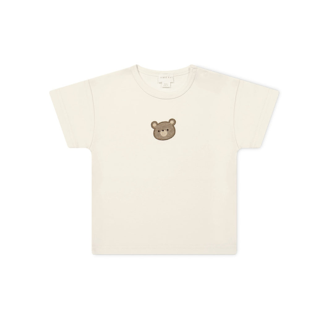 Jamie Kay - T-Shirt Hunter en Pima Coton, Ourson Nuage