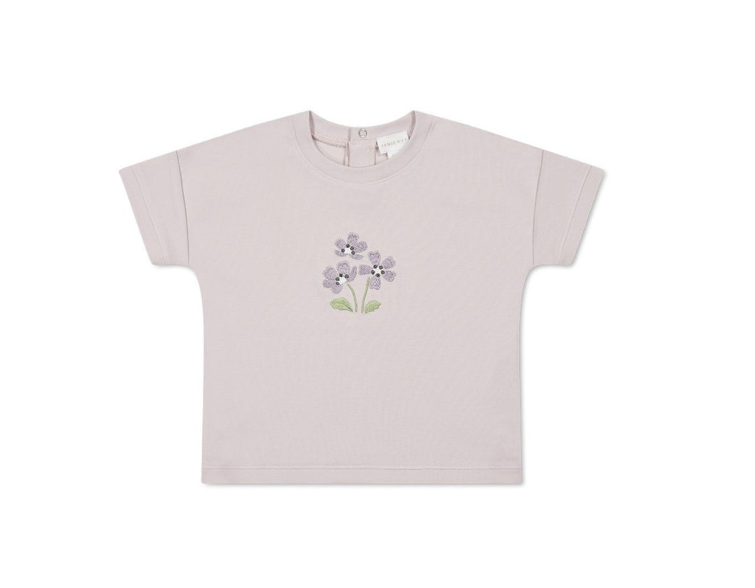 Jamie Kay - T-Shirt Mimi en Pima Coton, Luna Fleurs des Prés