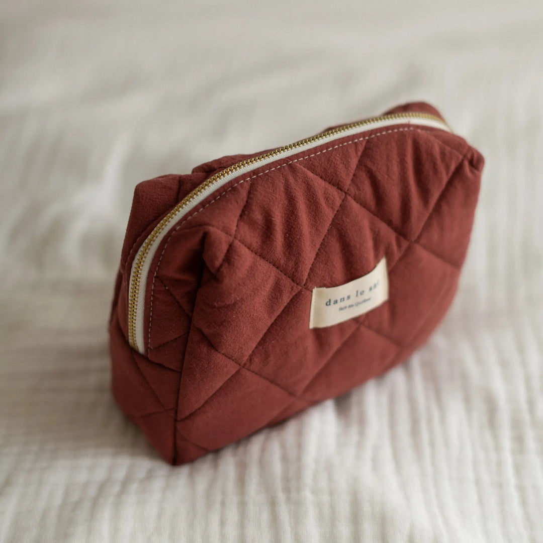 Dans le sac - Pochette Matelassée MAMA, Terracotta