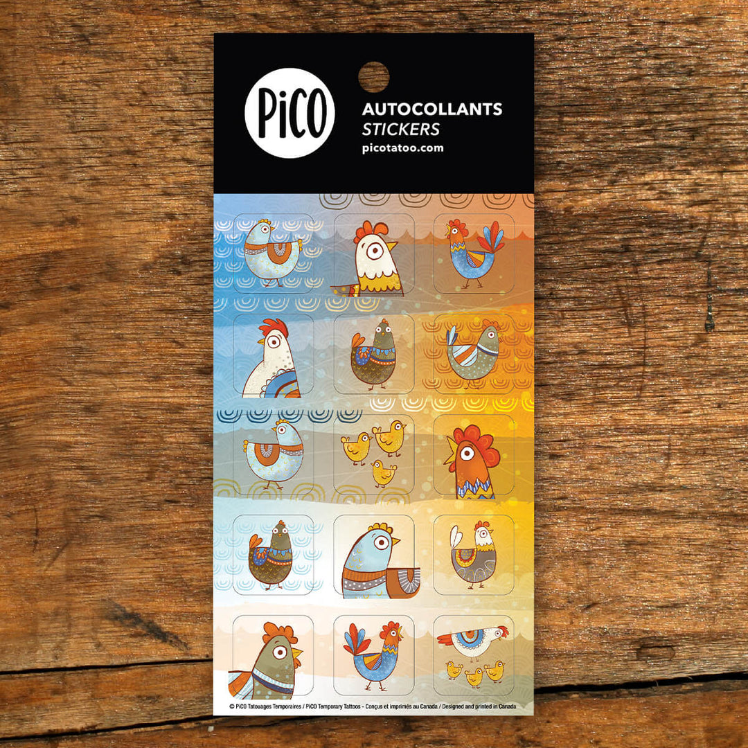 Pico Tatoo - Lot de 10 Feuilles d'Autocollants, Animaux