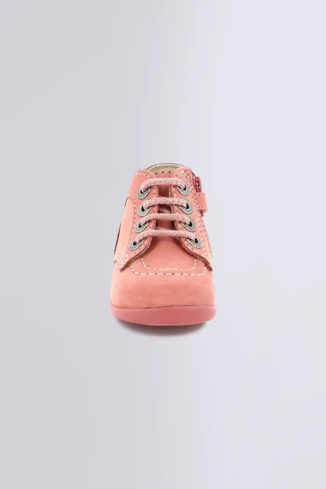 Kickers - Bottillons en Cuir Bonzip, Rose