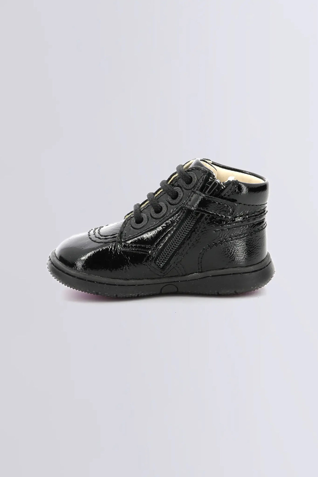 Kickers - Kickbillista Leather Low Boots, Patent Black