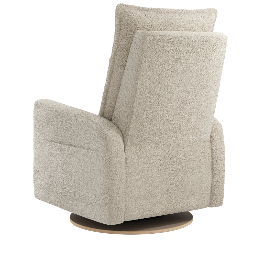 Fauteuil Pivotant Inclinable Motorisé Arya, Peluche Sable