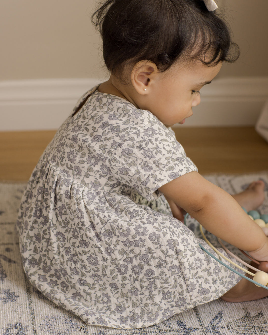 Quincy Mae - Short Sleeve Brielle Dress, French Garden