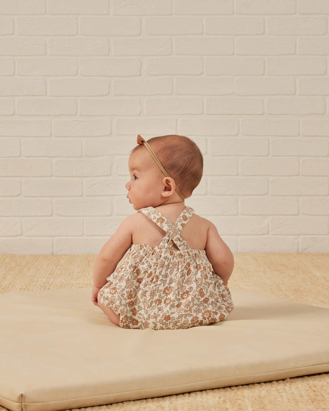 Quincy Mae - Bubble Romper Penny, Floral Garden