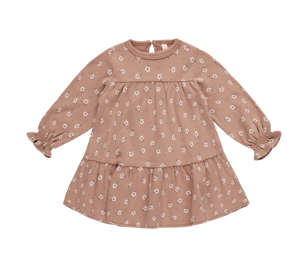 PRÉ-VENTE - Quincy Mae - Robe à Manches Longues, Rose Floral