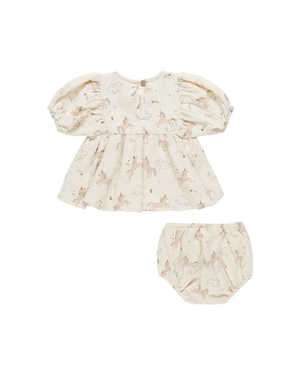 PRÉ-VENTE - Quincy Mae - Robe à Manches Bouffantes avec Culotte Francy, Licornes