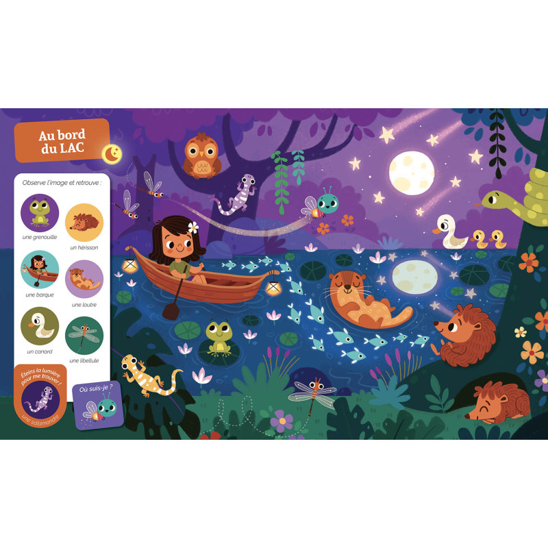 Auzou - Look and Find Book for Little Ones, Qui Brille dans la Nuit, 3 years +