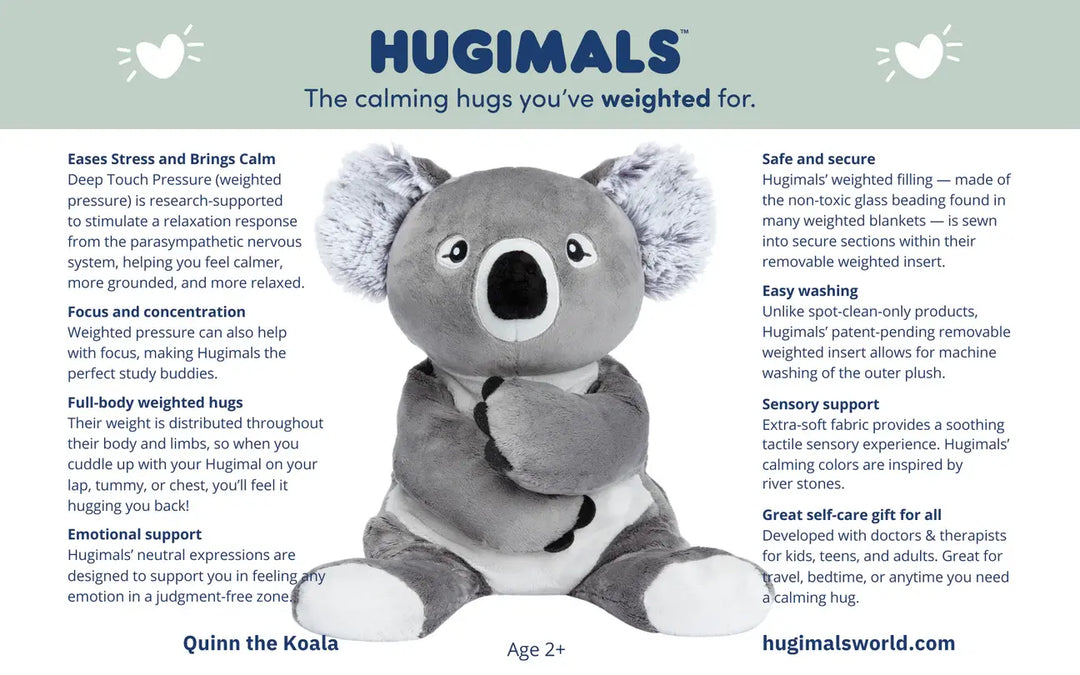 Hugimals - Peluche Lestée, Quinn le Koala