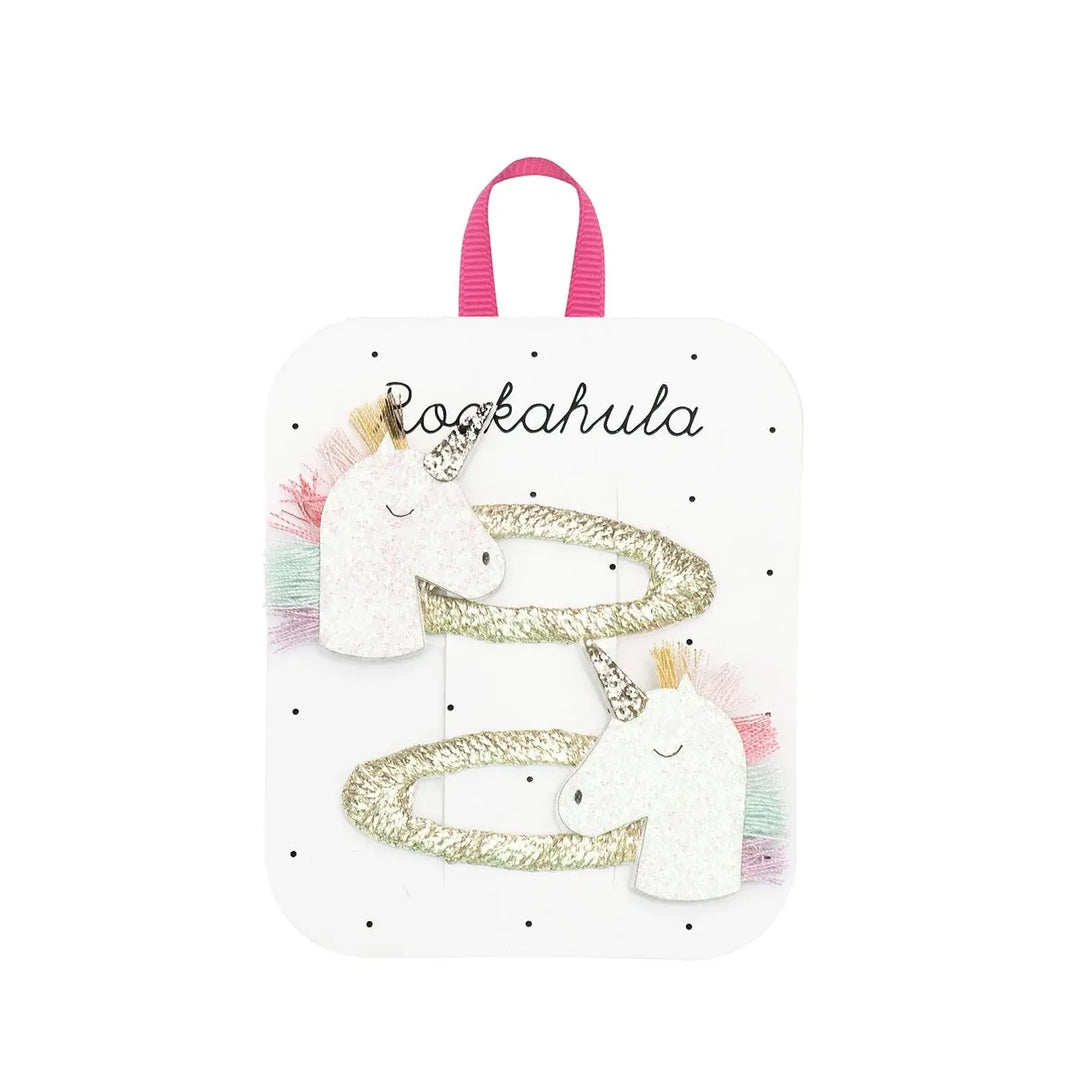 Rockahula Kids - Paquet de 2 Barrettes, Licornes Arc-en-ciel