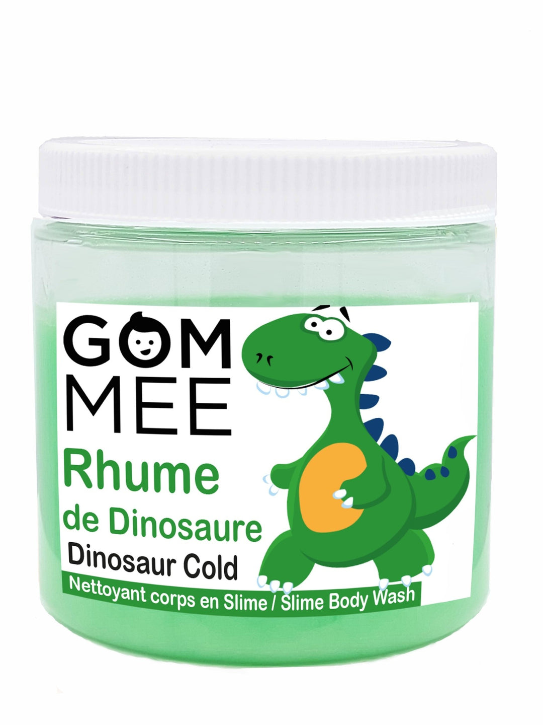 GOM.MEE - Nettoyant pour le Corps Slime avec Surprise, Rhume de Dinosaure