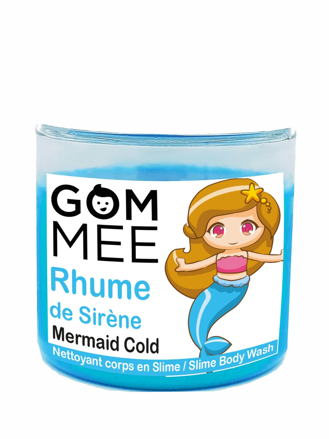 GOM.MEE - Nettoyant pour le Corps Slime avec Surprise, Rhume de Sirène