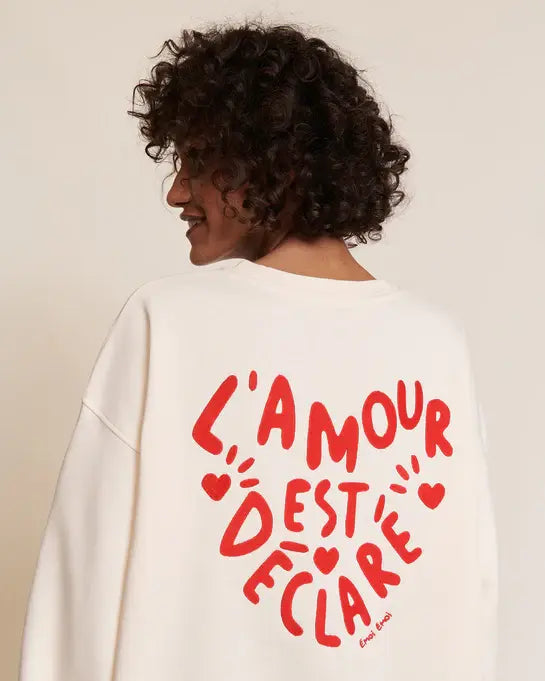 Chandail en Coton Biologique pour Adulte, L'Amour Est Déclaré